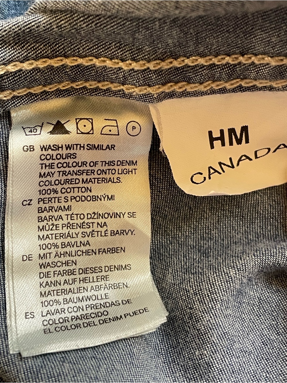 H&M Divided Denim Button-Up Shirt - Blue - Picture 4 of 4